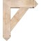 Ekena Millwork Traditional Arts and Crafts Smooth Bracket w/ Offset Brace, Douglas Fir, 7 1/2"W x 26"D x 30"H BKT0806X26X30TRA03SDF - alternate 3